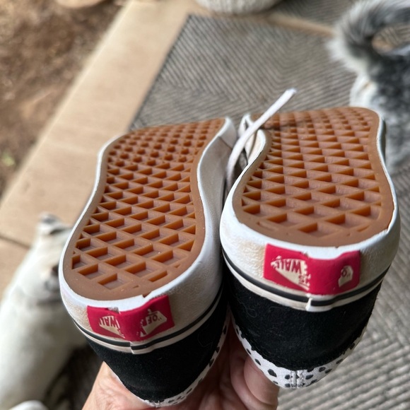 Vans Black and White Dalmatian Old Skool Sneakers Kids Size 2.5 - Picture 15 of 16